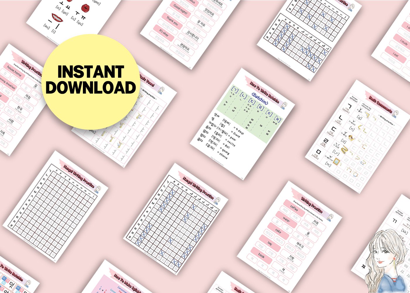 Printable Hangul Worksheet