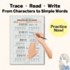 Learn to read Korean – beginner workbook preview