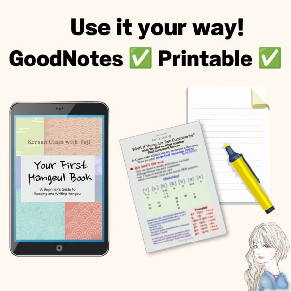 💗 Fun & Easy Korean Alphabet Workbook – Learn Hangeul Step-by-Step (PDF + Audio)