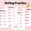 💗 Korean Hangul Workbook for Beginners | Korean Alphabet Writing Practice PDF